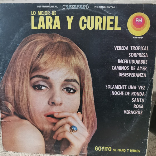 Disco Lp Lara Y Curiel-lo Mejor De Lara Y Curiel