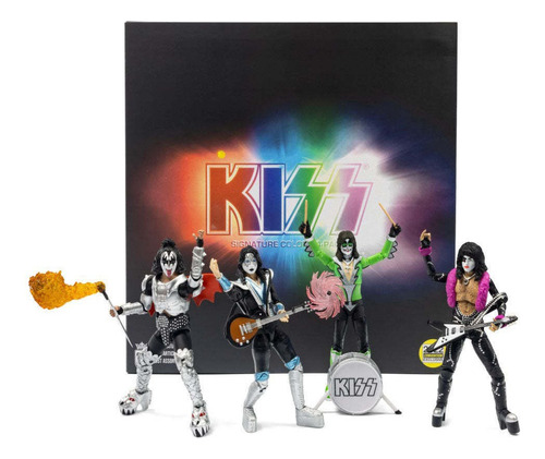 Set 4 Figuras Articuladas Kiss Signature Collector Pack