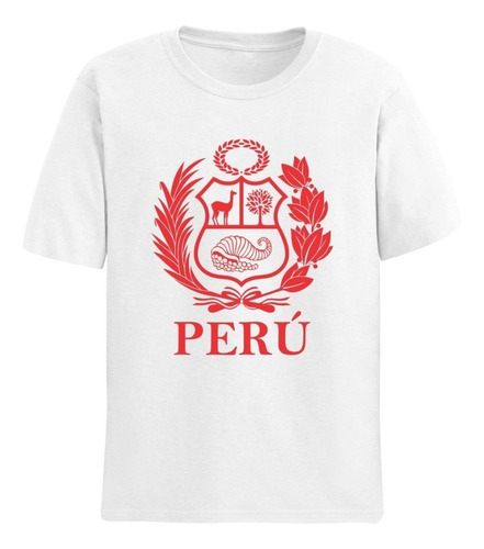 Polo  Personalizado Peru Rojo / Tallas 2 A 7xl