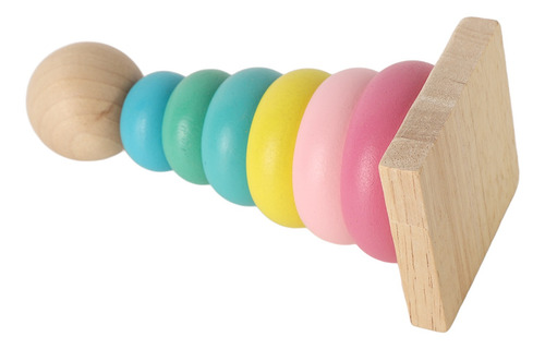 Juguete Apilable De Madera Para Bebés, Educativo, Colorido