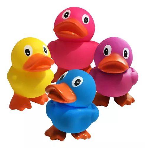 48 juguetes de baño de pato de goma amarillo de 2 pulgadas, patos de goma  grandes, patos de baño, juguetes chirriantes para cumpleaños, piscina