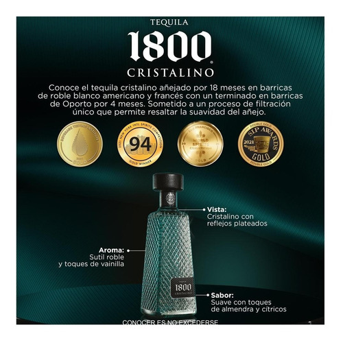 Tequila 1800 Cristalino 700ml