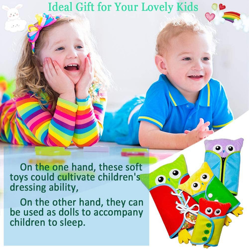 Extpro Aprende A Vestir Búho Muñeca Juguetes Niños Aprendiza