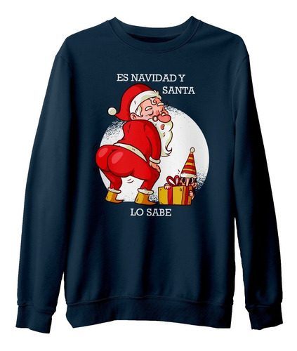 Sudadera Ugly Sweater Santa Claus Baila Perreo Unisex 