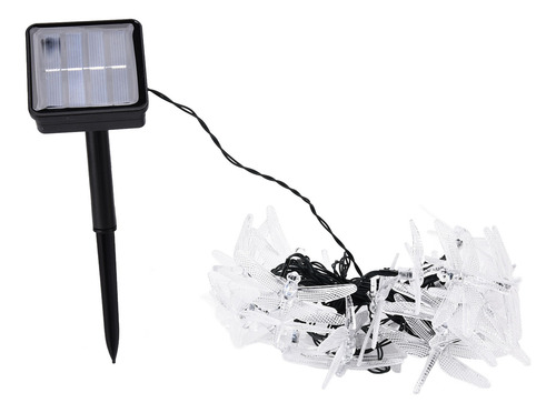 Guirnalda De Luces Solares Con Forma De Libélula, 30 Led, Al
