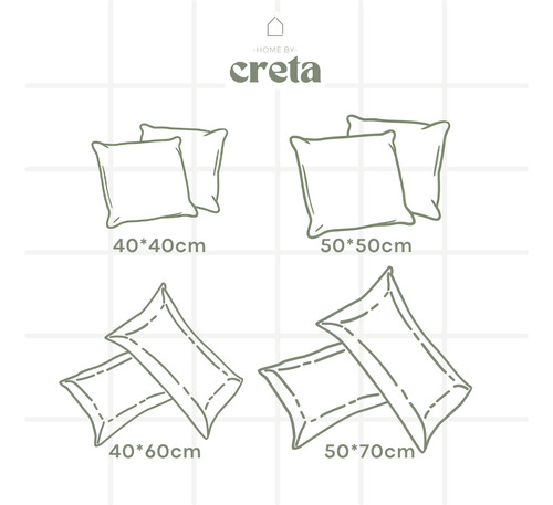 Pack X2 - Fundas Almohadon Tusor 50x70 (varios Colores) Tiza Funda Tusor