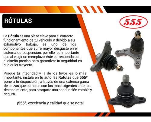1 Rotula Horquilla Del Izq/der Inf Outback H6 3.0l 00 Al 09
