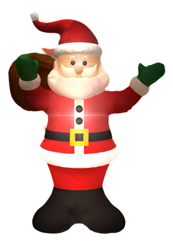 Navidad Nuevo Aire Inflable 4' Santa Claus Iluminado Decorac