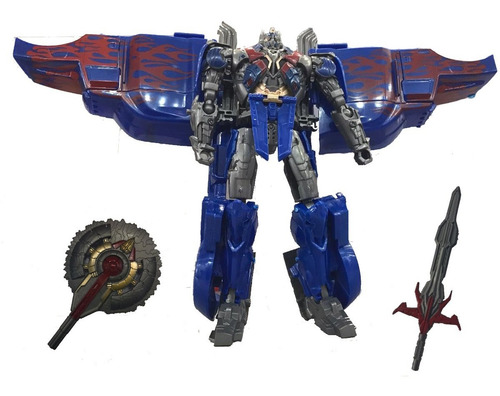 Robot Transformer Figura De Acción Auto Robot Con Accesorios
