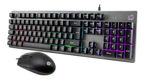 Hp Combo Teclado Mouse Alámbrico Gamer Km300f Membrana