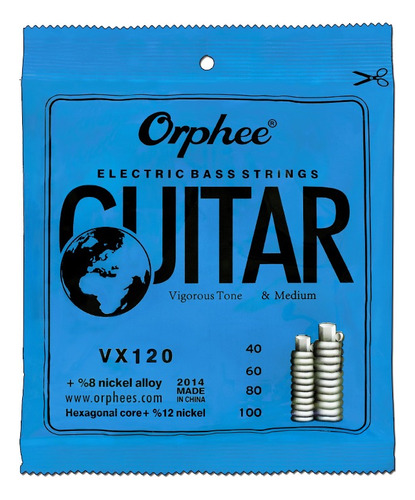 Cuerda Para Bajo Eléctrico De 4 Orphee Vx120 / 0,40 - 100 