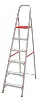 Comprar Escaleras De Aluminio 6 Escalones Botafogo Color Rojo