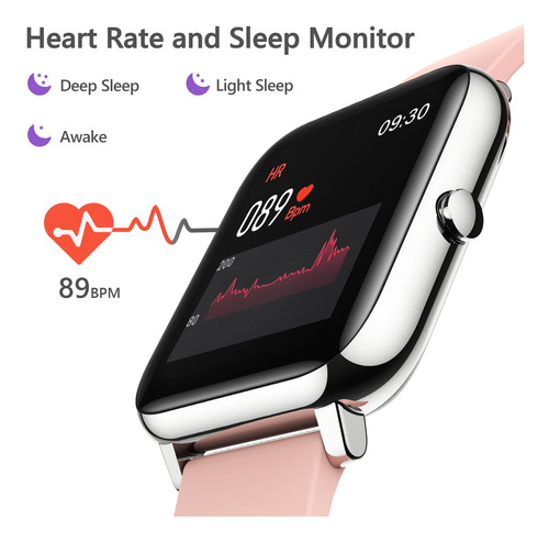 Reloj Inteligente Kalinco Fitness Tracker, Frecuencia Cardía