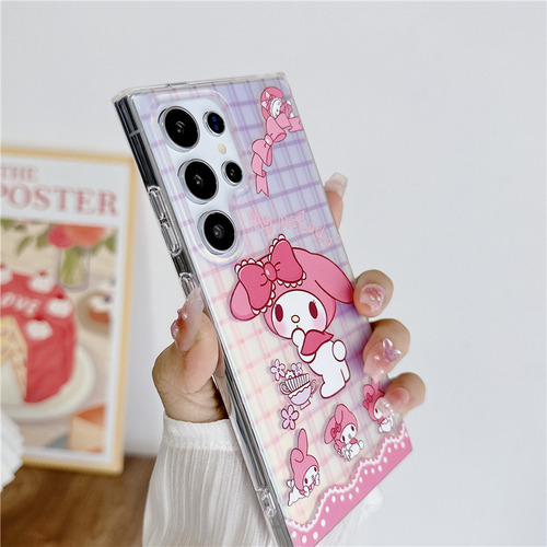 Rosa Hello Kitty S22/s23/s24 Serie Protector De Teléfono