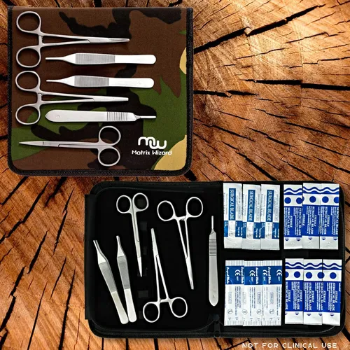 Kit De Suturas Con Aguja - 49 Piezas, Disolubles Y No Disolu