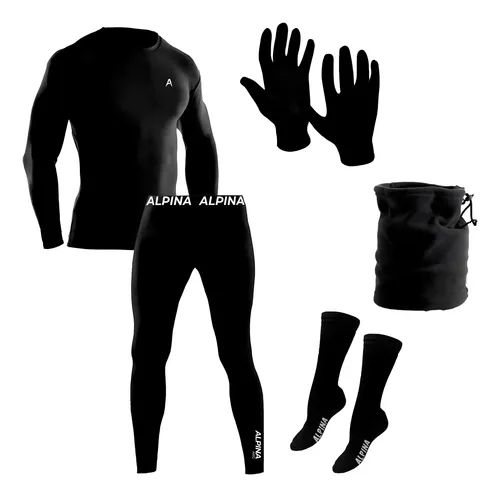 Kit Super Termico Frío Extremo + Guantes + Medias + Cuello