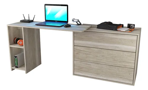 Mesa Rack Tv Lcd Escritorio Bahiut Giratorio