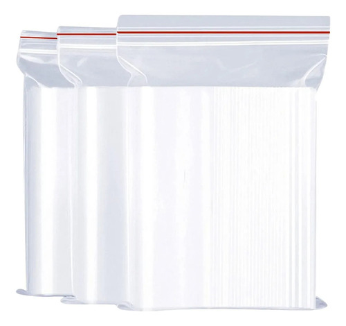Bolsa Zipper 10x15 Cierre Hermético Pack X100u Transparente Zipper1015