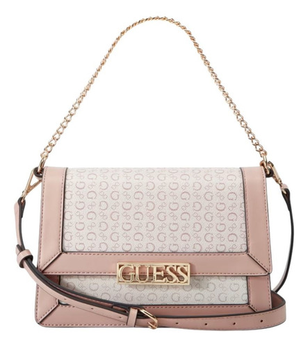 Bolsa Guess Coralie Con Cadena Crossbody Mujer Cuero