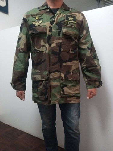 7k Camisa Militar Ejercito Camuflada Talla M Camisola (Usado)