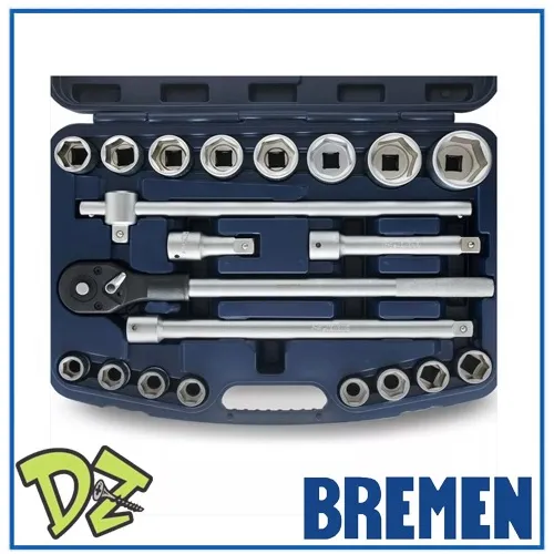 Juego Llaves Tubo Bremen Encastre 3/4 - 21 Piezas 5909 Dgm
