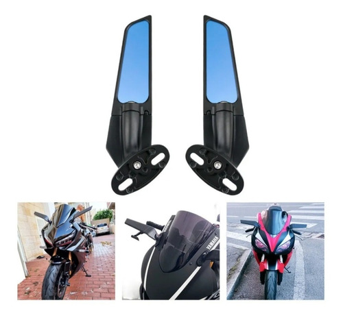 Espejo Retrovisor Para Moto De Ala