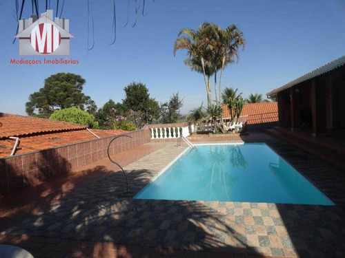 Imagem 10 de 12 de Linda Chácara Com 05 Dormitórios, Piscina, Espaço Gourmet, À Venda, 1000 M² Por R$ 470.000 - Zona Rural - Pinhalzinho/sp - Ch0543