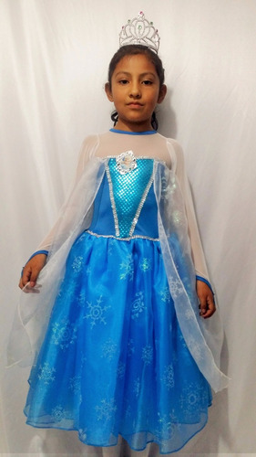 Disfraz Vestido Ana Froze Elsa Niña Princesa Hallowen Envio