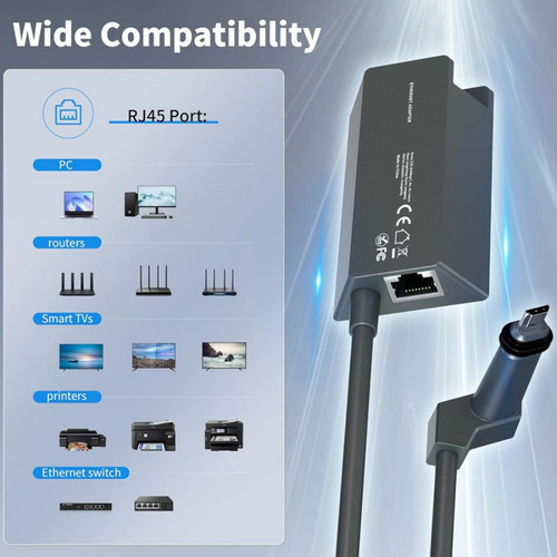 Adaptador De Internet Ethernet For Starlink V2 1200 Mbps