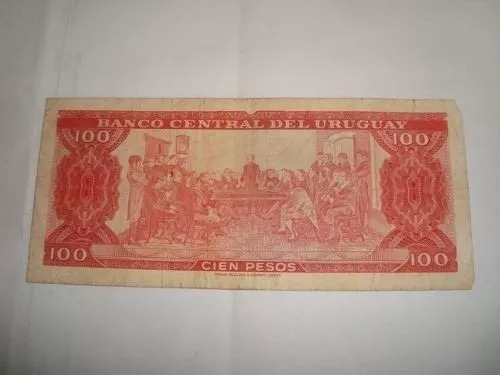 Billete De Uruguay De 100 Pesos De 1967 Numero 30323819