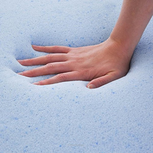Cubrecolchon De Espuma Viscoelastica Con Infusion De Gel Individual