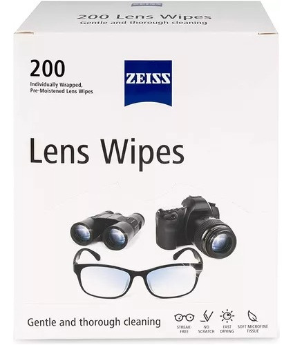 200 Toallas Lens Zeiss Húmedas Limpia Pantallas Smartphone