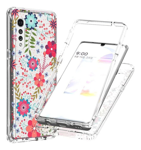 Para LG Case Velvet Floral Flower Mujeres Niñas Cl2994