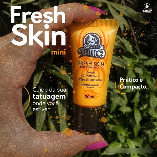 Imagem 5 de 5 de Creme Para Tatuagem C/ativos Cicatrizantes Naturais Long Lif