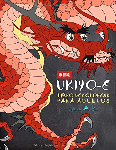 Ukiyo-e: Libro De Colorear Para Adultos: Xilografia Japonesa