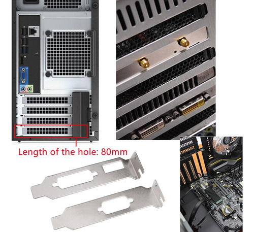 Apuxon Bajo Perfil De Altura Sopor Hdmi + Dvi + Vga Para Ati