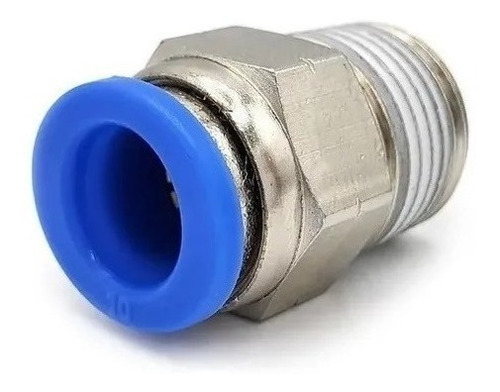 Conector Recto Macho Od 6mm Npt 1/8 Paquete Con 10