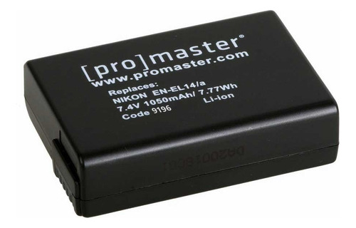 Promaster Batería Li-ion Para Nikon En-el14a (n), (modelo .