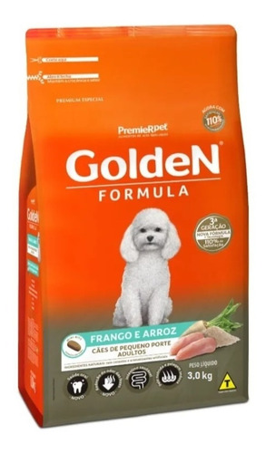 Ração Golden Para Cachorro Adulto Pequenas Raças 3kg
