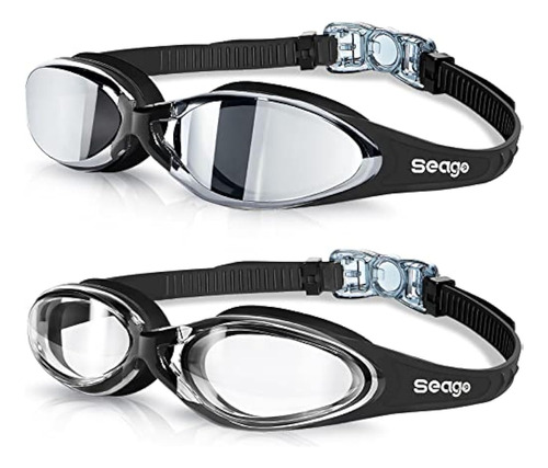 Seago 2 Pack Swim Goggles For Men Women Anti Fog