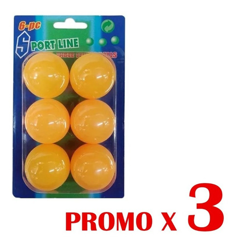 Pelotas De Ping Pong Pelotitas Tenis De Mesa  X6 Kaosimport 