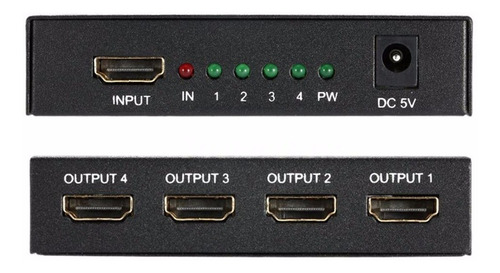 Imagen 6 de 8 de Splitter Hdmi 1 A 4 Divisor