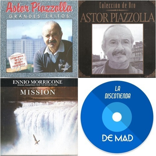 Cds Astor Piazzolla Ennio Morricone Combo 3x1 (precio Real) (Usado)