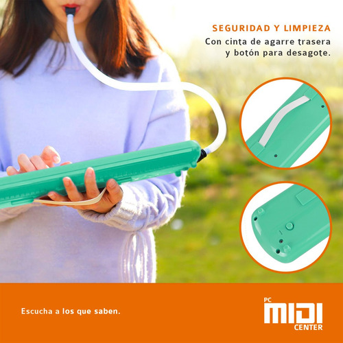 Imagen 7 de 10 de Flauta Melódica Midiplus 32 Teclas Con Funda Boquilla Cuotas