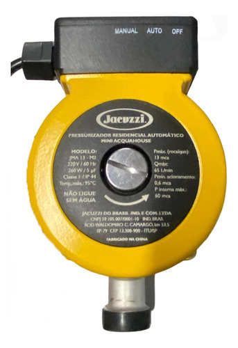Pressurizador Água Jacuzzi Jma13-m2 220v Mini Acqua House