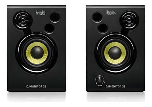 Par Monitores Dj Hércules Djmonitor 32 Color Black