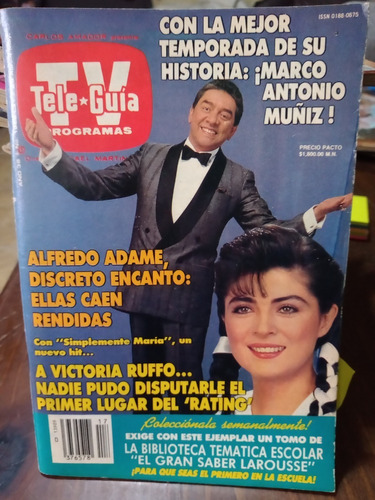 Juan Soler En Revista Teleguia No. 2284 Mayo Año 1996