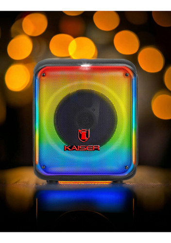 Bocina 8 PLG Kaiser 7,200 W Pmpo Portátil Flama Ksw-3008