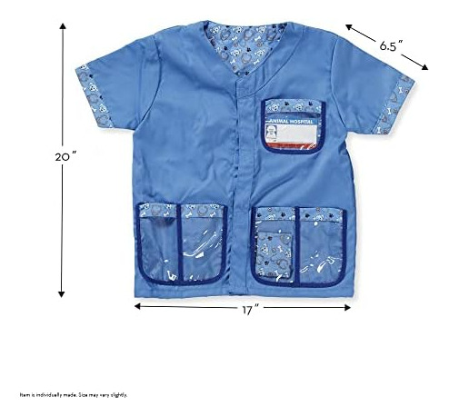 Melissa & Doug Veterinarian Role Play Costume Dress-up Set (