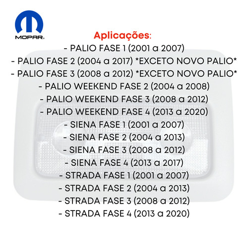 Luz Teto Original Strada 2011 2012 2013 2014 2015 100177560